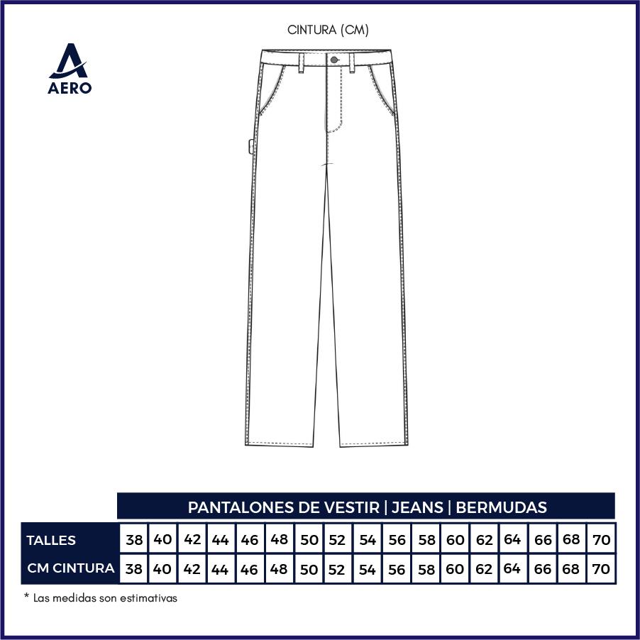 Guía de talles Pantalones