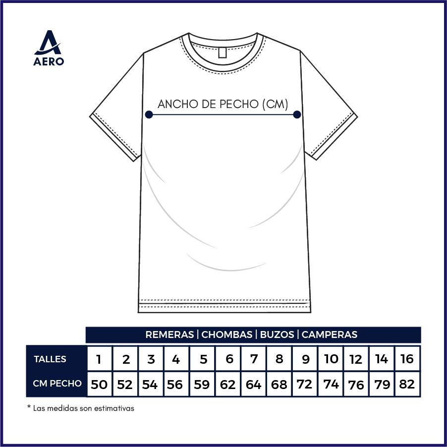 Guía de talles Remeras